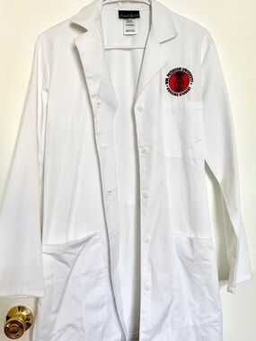 Cherokee White Lab Coat with patch